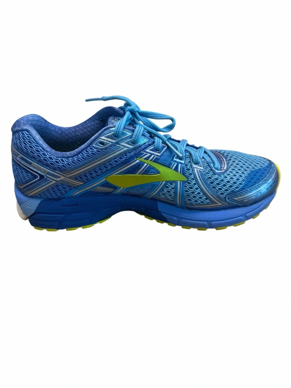Y2K Retro Runner Brooks Adrenaline GTS 17 Women’s 9.5 Blue Lime Sneakers